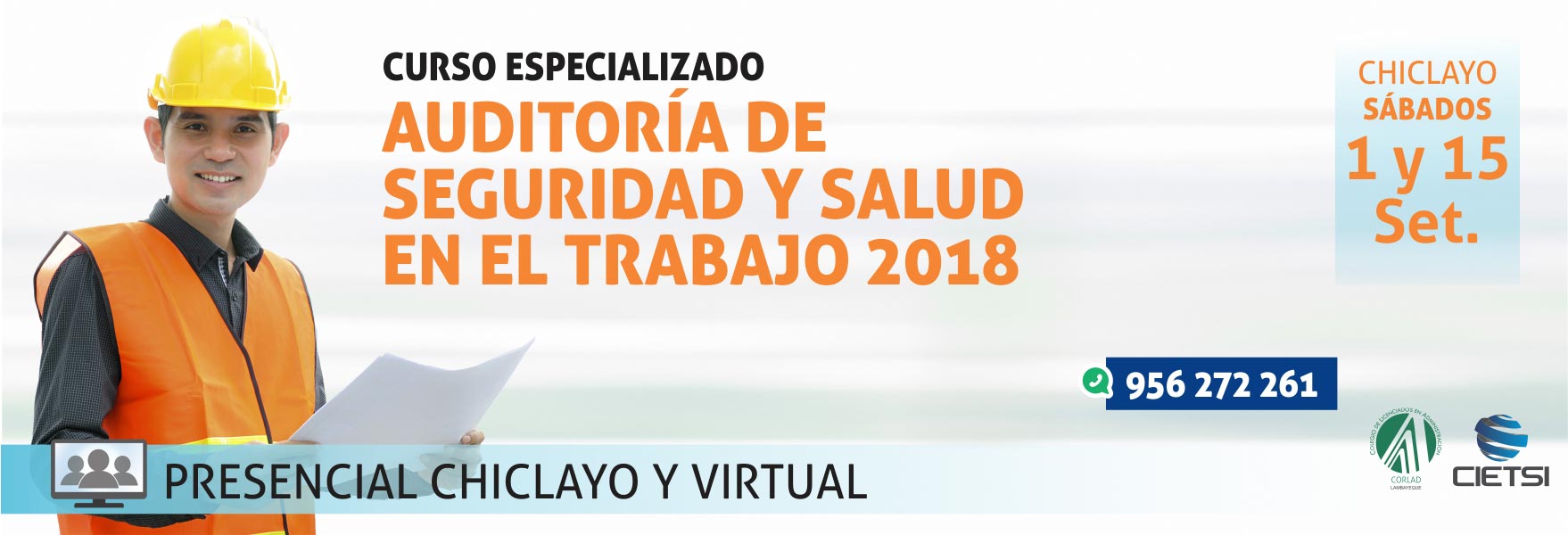 CURSO ESPECIALIZADO AUDITORÍA DE SEGURIDAD Y SALUD EN EL TRABAJO 2018