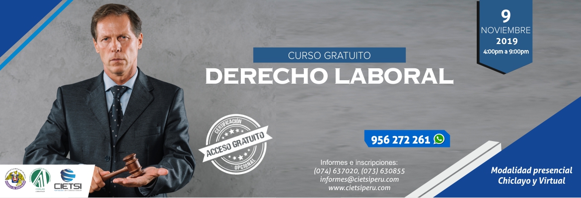 CURSO ESPECIALIZADO DERECHO LABORAL