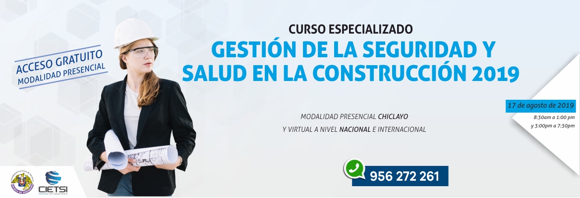 curso especializado gestiOn de la seguridad y salud en la construcciOn 2019 nuevo