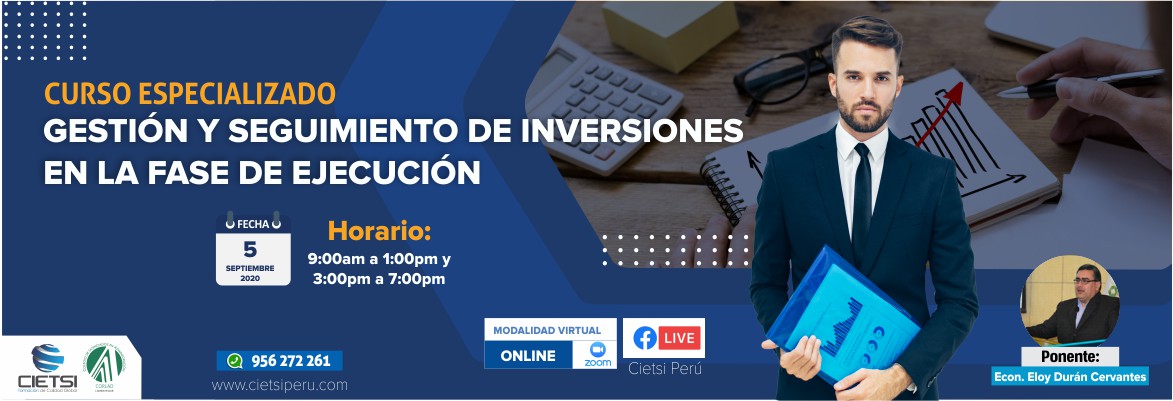 curso especializado gestiOn y seguimiento de inversiones en la fase de ejecuciOn 2020