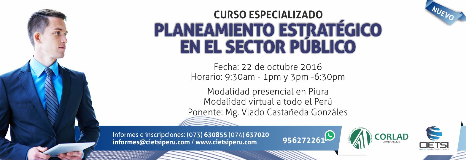 CURSO ESPECIALIZADO PLANEAMIENTO ESTRATÉGICO EN EL SECTOR PÚBLICO