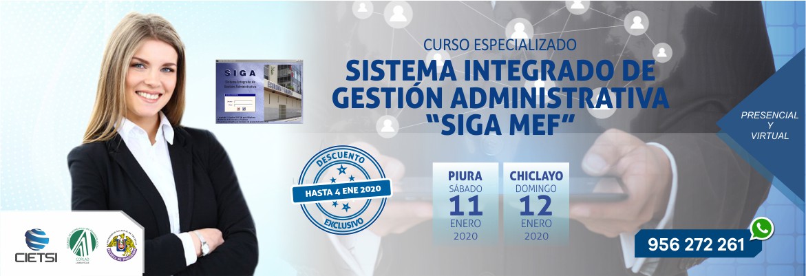 CURSO ESPECIALIZADO SISTEMA INTEGRADO DE GESTIÓN ADMINISTRATIVA SIGA MEF 2020 1ERA EDICION