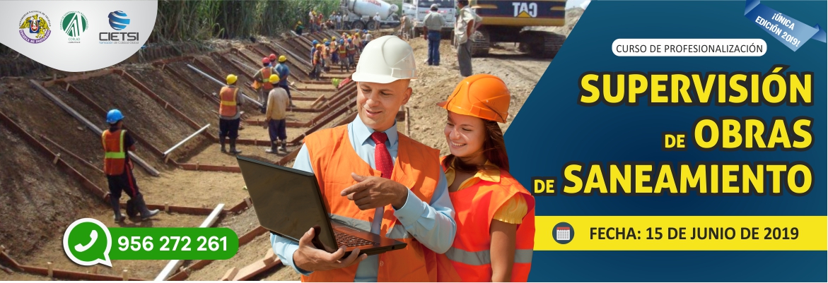 curso especializado supervisiOn de obras de saneamiento 2019 nuevo