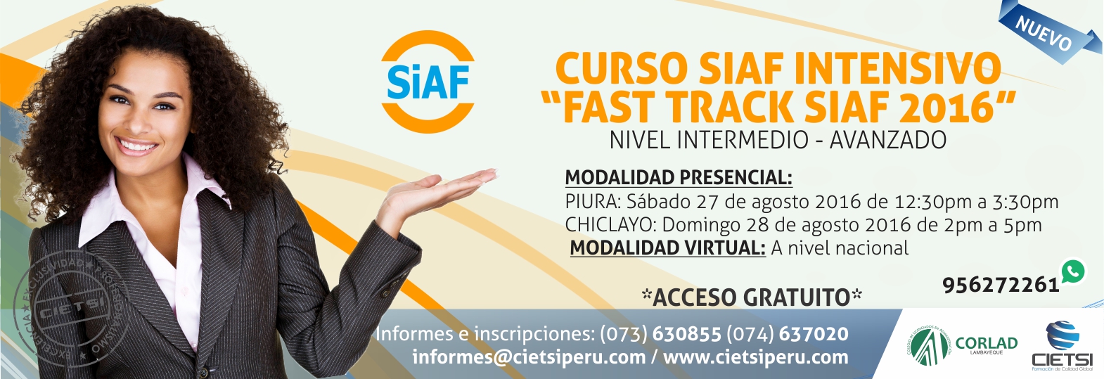 CURSO SIAF INTENSIVO “FAST TRACK SIAF 2016”