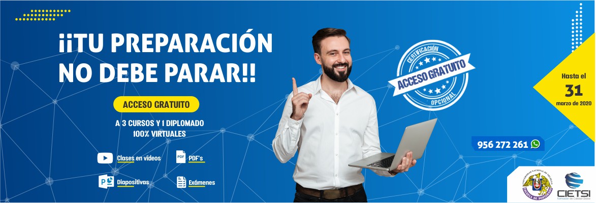 1er paquete de capacitaciones gratuitas virtuales 2020