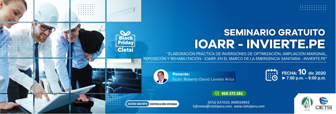 SEMINARIO IOARR INVIERTE.PE 2020