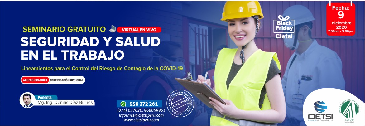 SEMINARIO SEGURIDAD Y SALUD EN EL TRABAJO 2020