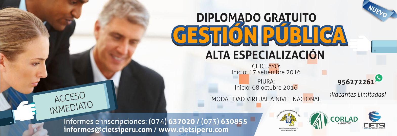 DIPLOMADO DE ALTA ESPECIALIZACIÓN EN GESTIÓN PÚBLICA 2017 *****GRATUITO*****