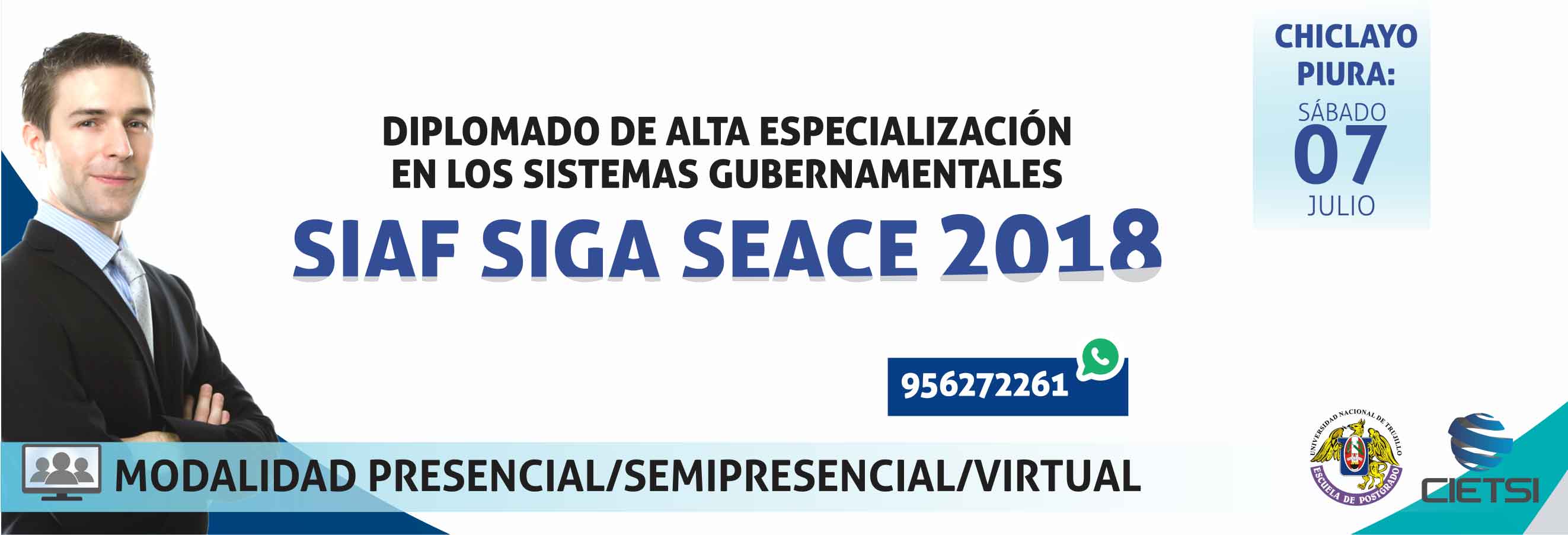 diplomado de alta especializaciOn en los sistemas gubernamentales de gestiOn pUblica siaf siga seace 2018   3era ediciOn