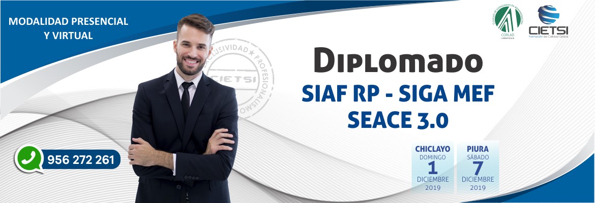 DIPLOMADO DE ALTA ESPECIALIZACIÓN SIAF SIGA SEACE 2019 2020